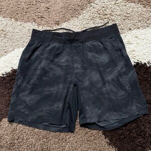 Lululemon T.H.E. Short Size S  *Linerless 7" In Off Shore Graphite Grey Black